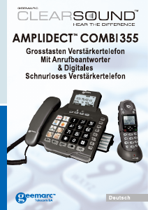 Bedienungsanleitung Geemarc AmpliDECT Combi 355 Telefon