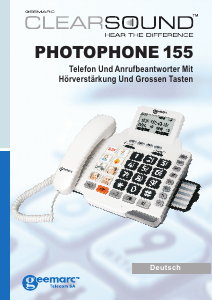 Bedienungsanleitung Geemarc PhotoPhone 155 Telefon