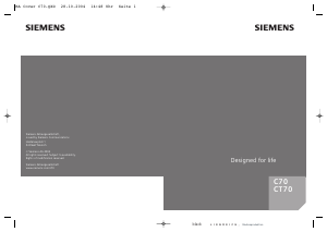 Mode d’emploi Siemens CT70 Téléphone portable