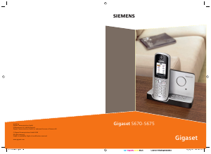 Mode d’emploi Siemens Gigaset S670 Téléphone sans fil