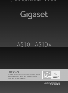 Mode d’emploi Siemens Gigaset A510A Téléphone sans fil