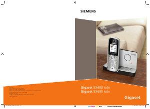 Mode d’emploi Siemens Gigaset SX685 ISDN Téléphone sans fil