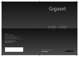 Mode d’emploi Siemens Gigaset A580 Téléphone sans fil