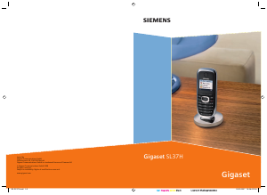 Mode d’emploi Siemens Gigaset SL37H Téléphone sans fil