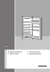 Bedienungsanleitung Siemens KI18RA55FF Kühlschrank