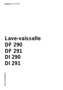 Mode d’emploi Gaggenau DF290160 Lave-vaisselle