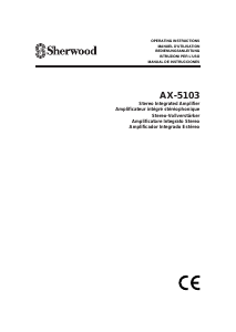 Mode d’emploi Sherwood AX-5103 Amplificateur