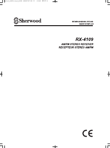 Mode d’emploi Sherwood RX-4109 Récepteur