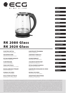 Instrukcja ECG RK 2080 Glass Czajnik