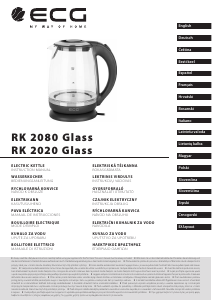 Instrukcja ECG RK 2020 Glass Czajnik