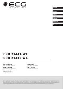 Manual ECG ERD 21444 WE Fridge-Freezer