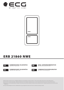 Manuál ECG ERB 21860 NWE Lednice s mrazákem