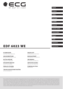 Manuál ECG EDF 6023 WE Myčka na nádobí
