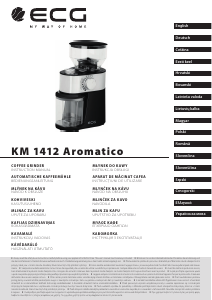 Rokasgrāmata ECG KM 1412 Aromatico Kafijas dzirnaviņas