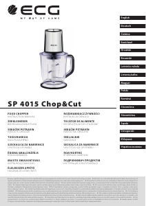 Посібник ECG SP 4015 Chop&Cut Подрібнювач
