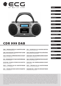 Handleiding ECG CDR 999 DAB Stereoset