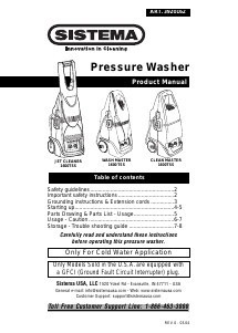 Mode d’emploi Sistema Jet Cleaner 1600TSS Nettoyeur haute pression