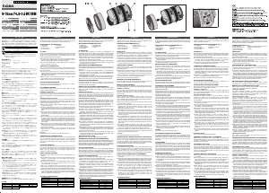 Mode d’emploi Sigma 8-16MM F4.5-5.6 DC HSM Objectif