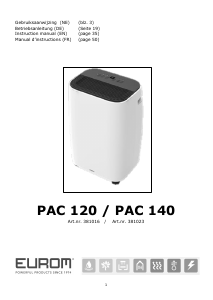 Manual Eurom PAC 140 Air Conditioner
