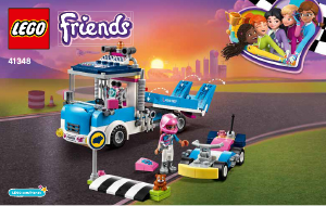 Bruksanvisning Lego set 41348 Friends Service- och underhållsbil