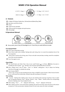 Handleiding Skmei 1716 Horloge