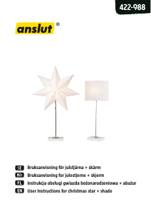 Bruksanvisning Anslut 422-988 Lampe