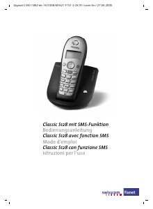Mode d’emploi Swisscom Classic S128 Téléphone sans fil