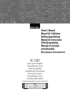 Mode d’emploi Rotel RC-1082 Amplificateur