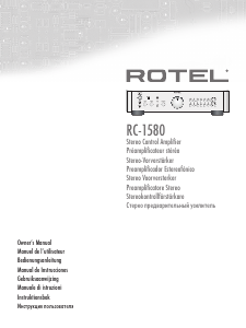 Manual de uso Rotel RC-1580 Amplificador