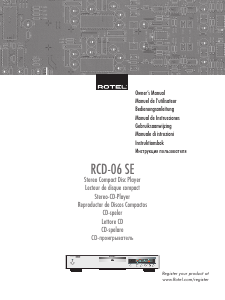 Bruksanvisning Rotel RCD-06 SE CD-spelare