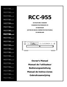 Manual Rotel RCC-955 CD Player