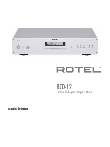Mode d’emploi Rotel RCD-12 Lecteur CD