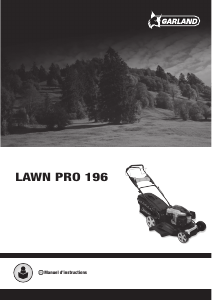 Mode d’emploi Garland Lawn pro 196 Tondeuse à gazon