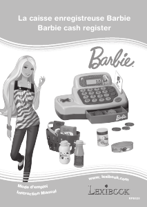 Εγχειρίδιο Lexibook RPB525 Barbie cash register