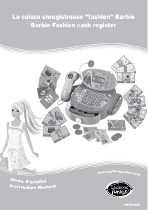 Manual de uso Lexibook RPB1000 Barbie fashion cash register