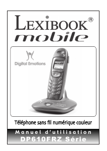 Mode d’emploi Lexibook DP610FRZ Téléphone sans fil