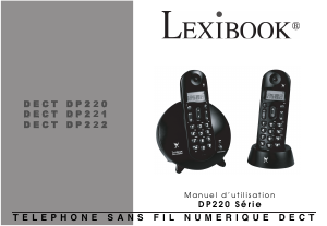 Mode d’emploi Lexibook DP221 Téléphone sans fil