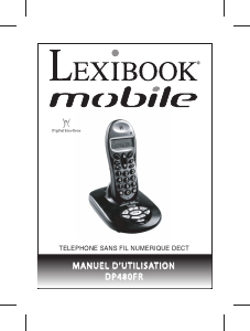 Mode d’emploi Lexibook DP480F Téléphone sans fil