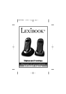 Mode d’emploi Lexibook DP290F Téléphone sans fil