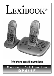 Mode d’emploi Lexibook DP411F Téléphone sans fil