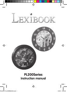 Mode d’emploi Lexibook PL200 Horloge