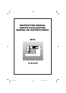 Manual Singer 9910 Sewing Machine