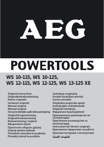 Manuale AEG WS 10-115 Smerigliatrice angolare