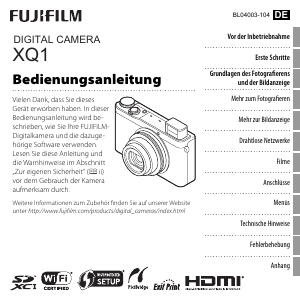 Bedienungsanleitung Fujifilm XQ1 Digitalkamera