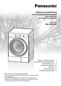 Bedienungsanleitung Panasonic NA-A48VG5 Waschmaschine