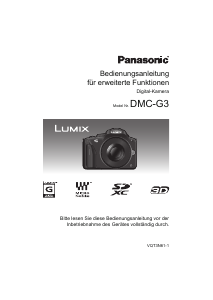 Bedienungsanleitung Panasonic DMC-G3X Lumix Digitalkamera