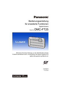Bedienungsanleitung Panasonic DMC-FT25 Lumix Digitalkamera