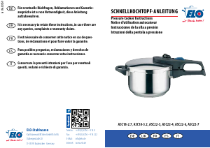 Manual ELO ASC22-3 Pressure Cooker