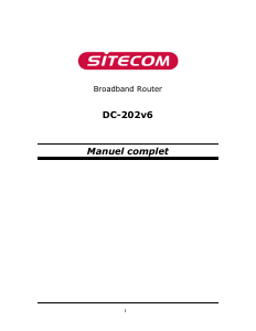 Mode d’emploi Sitecom DC-202v6 Routeur