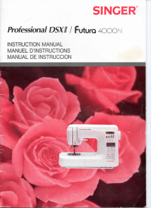 Manual de uso Singer Futura 4000N Máquina de coser